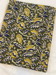 Beautiful Hand Block Printed Fabric, Cotton Fabric, Indian Fabric, fabric by yard, Block Printed Cotton womens clothing - Rohiyaan